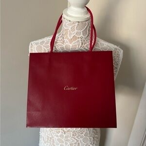 Cartier Red Shopping Bag